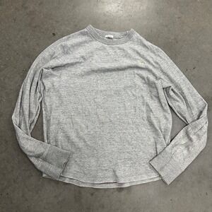 Abercrombie & Fitch Mens XL Muscle Fit Long Sleeve Shirt Heather Grey Moose Logo